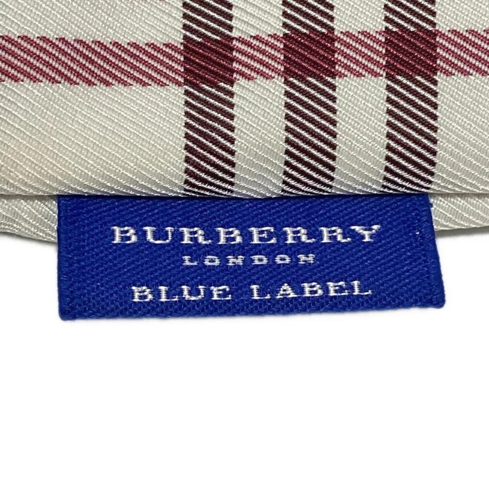 Burberry Blue Label - White Bordeaux Multi Nylon Leather Handbag - Picture 8 of 8